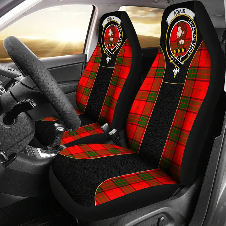 Scottish Adair Clan Crest Tartan Car Seat Covers - Special Style 1