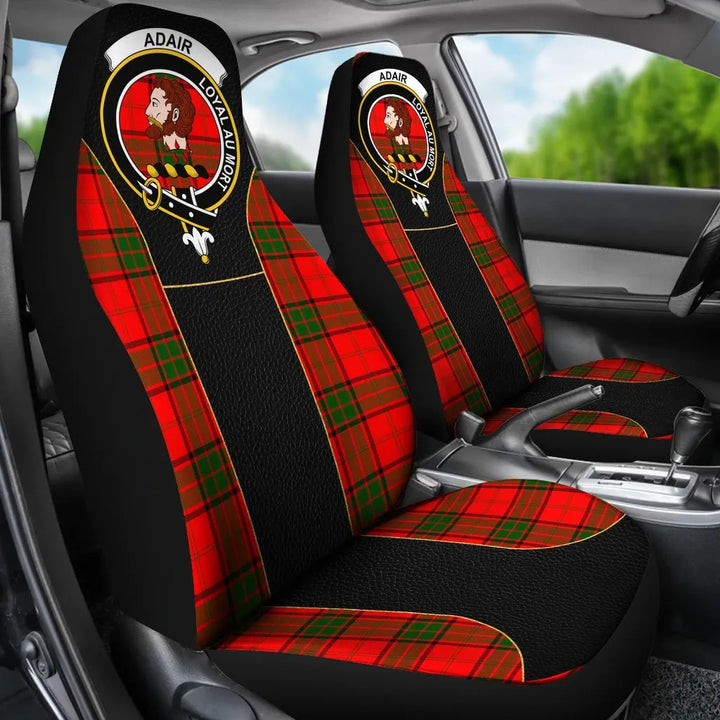 Scottish Adair Clan Crest Tartan Car Seat Covers - Special Style 3
