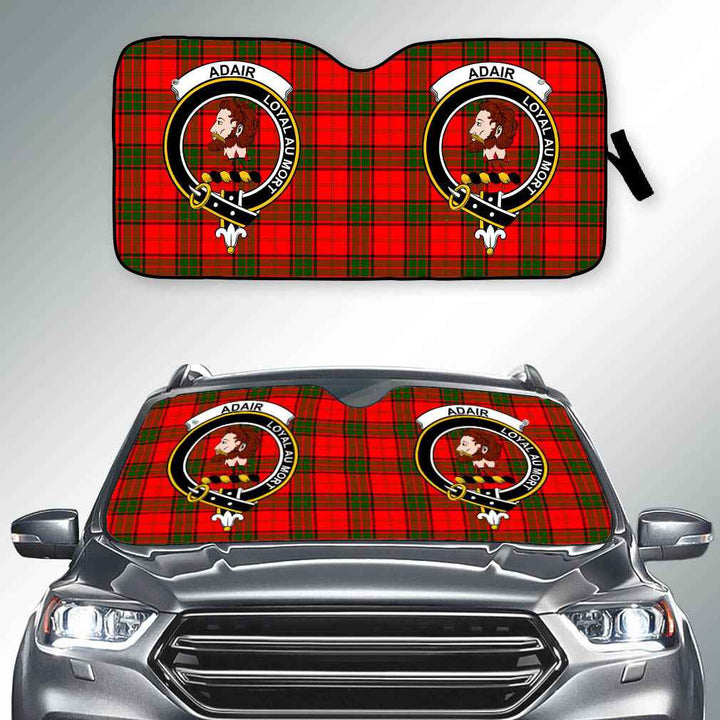 Scottish Adair Clan Crest Tartan Car Windshield Sun Shade Tartan Plaid 2