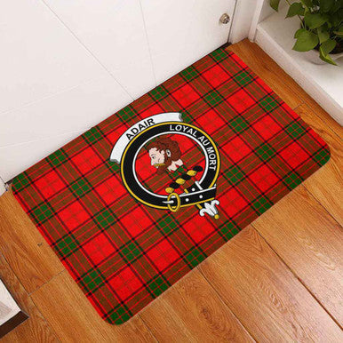 Scottish Adair Clan Crest Tartan Door Mat Tartan Plaid 3