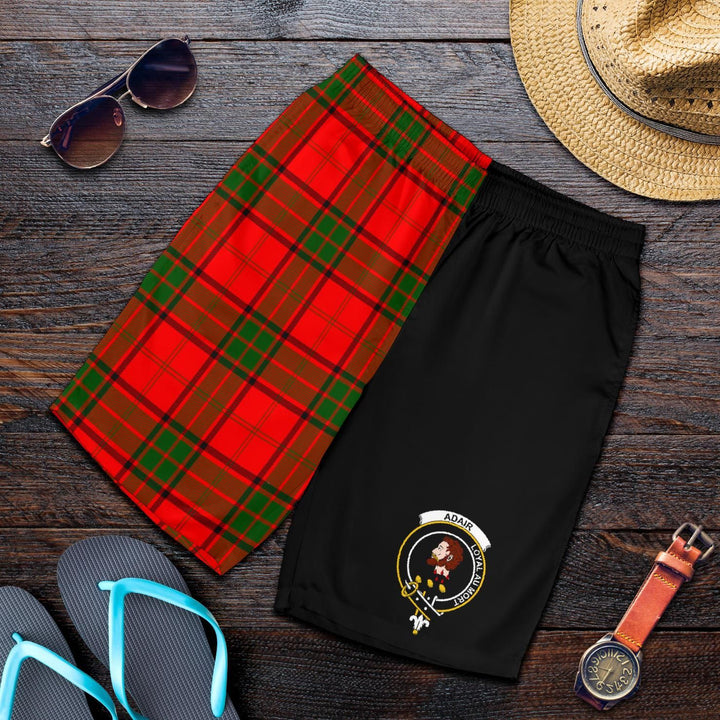 Scottish Adair Clan Crest Tartan Half of Me Men's Shorts