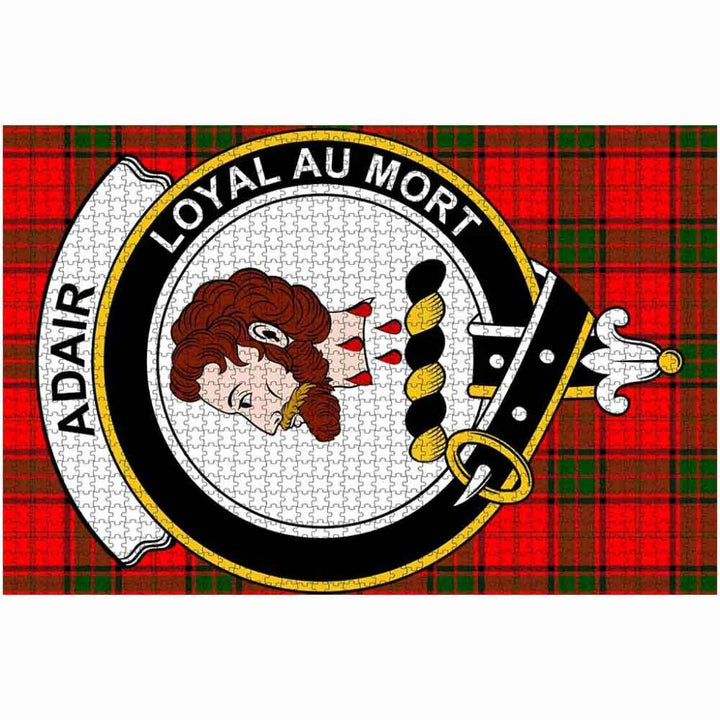 Scottish Adair Clan Crest Tartan Jigsaw Puzzle 2