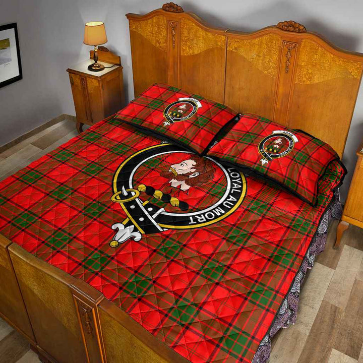 Scottish Adair Clan Crest Tartan Quilt Bed Set Tartan Plaid 5