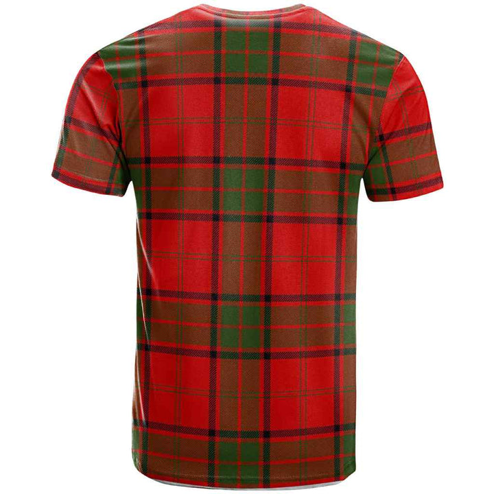 Scottish Adair Clan Crest Tartan T-Shirt Back Side Tartan Plaid