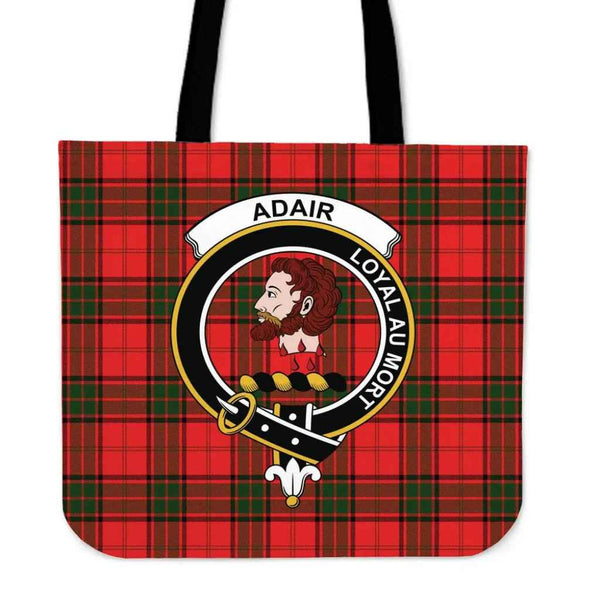 Scottish Adair Clan Crest Tartan Tote Bag Tartan Plaid