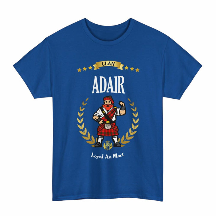 Scottish Adair Clan Tartan T-Shirt - Motto Scotsman Tartan Plaid Royal Color