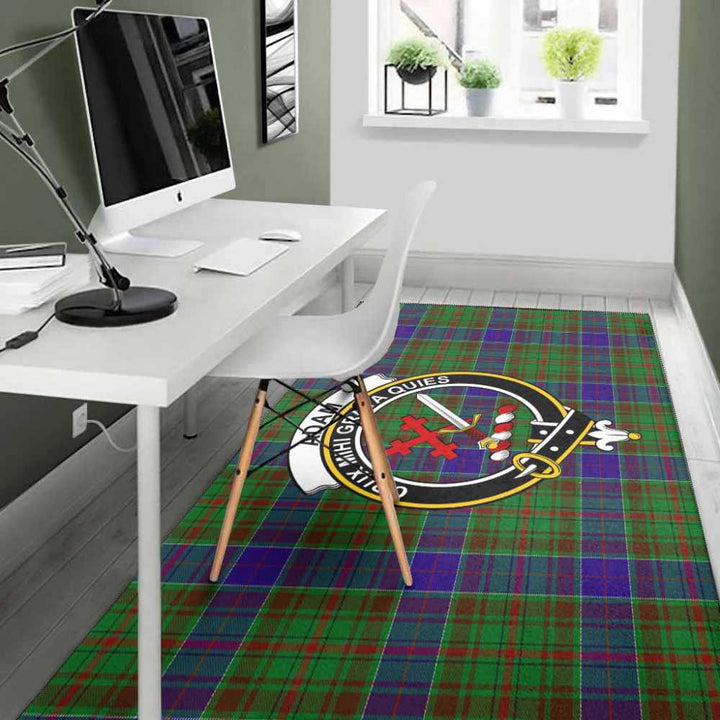 Scottish Adam Clan Crest Tartan Area Rug Tartan Plaid 4