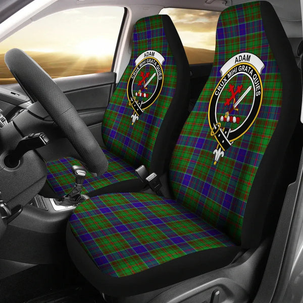 Scottish Adam Clan Crest Tartan Car Seat Covers 2
