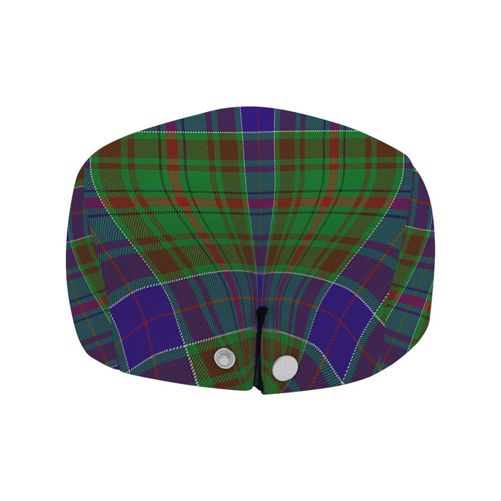 Scottish Adam Clan Crest Tartan Flat Cap Tartan Plaid 4
