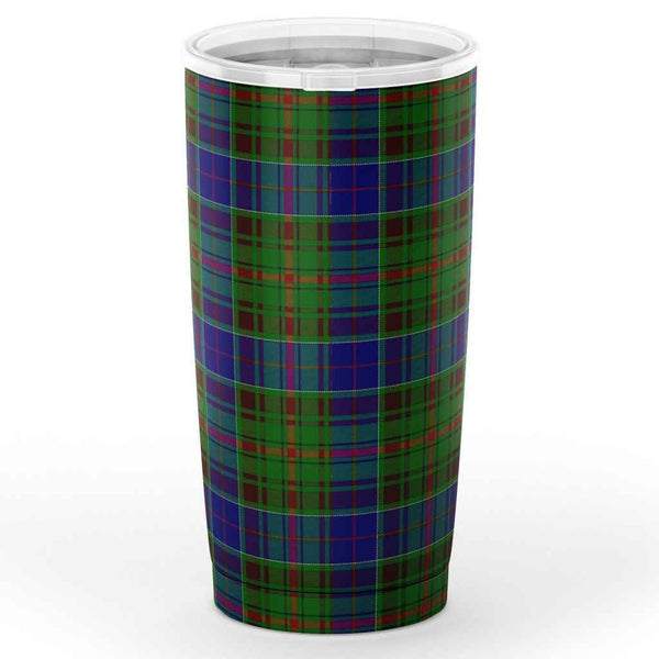 Scottish Adam Clan Crest Tartan Insulated Tumbler Tartan Plaid 2
