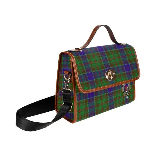 Scottish Adam Clan Crest Tartan Waterproof Canvas Bag Tartan Plaid 3