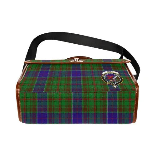 Scottish Adam Clan Crest Tartan Waterproof Canvas Bag Tartan Plaid 5