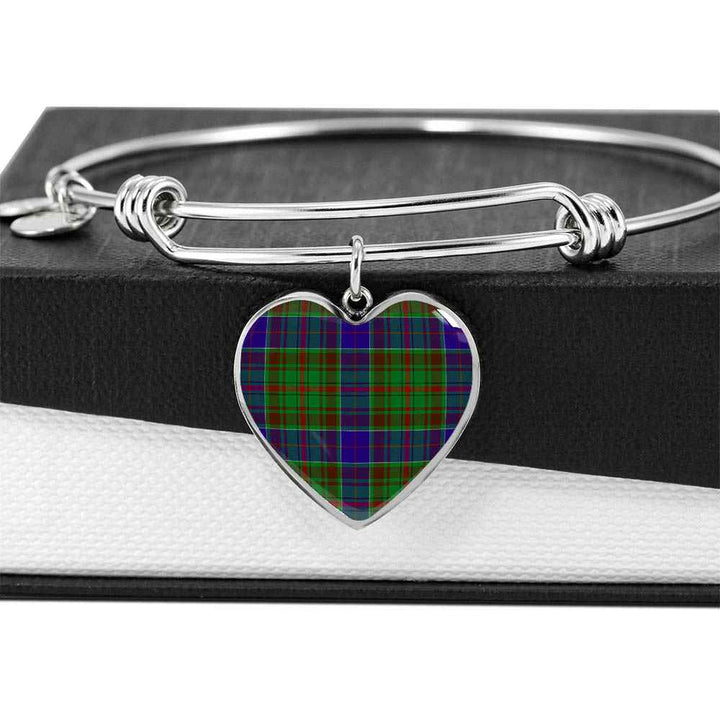 Scottish Adam Clan Tartan Bangle Heart Tartan Plaid 5