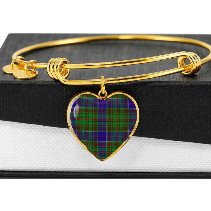 Scottish Adam Clan Tartan Bangle Heart Tartan Plaid 6