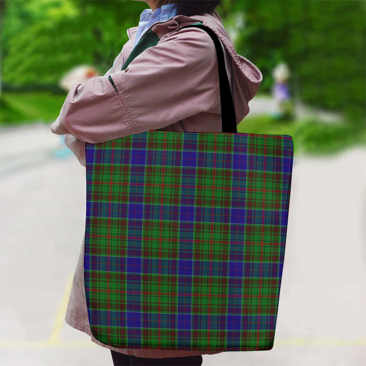 Scottish Adam Clan Tartan Canvas Bag With Shoulder Strap Tartan Plaid 2