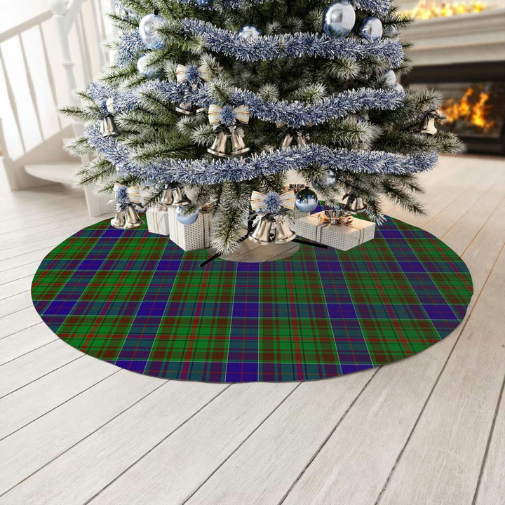 Scottish Adam Clan Tartan Christmas Tree Skirt No Tassels 3 Tartan Plaid
