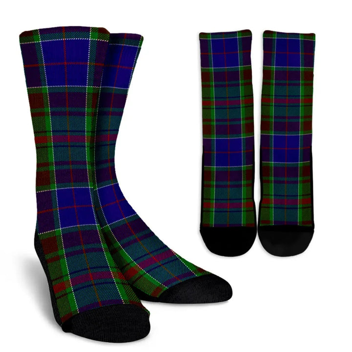 Scottish Adam Clan Tartan Crew Socks