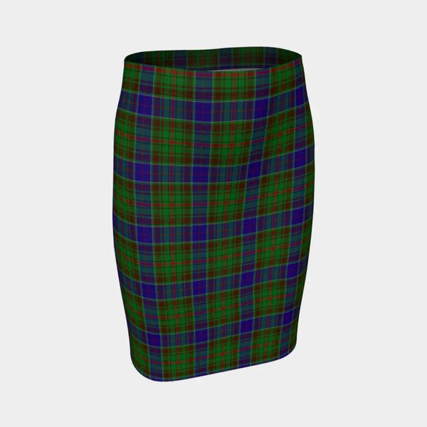 Scottish Adam Clan Tartan Fitted Skirt Tartan Plaid 1
