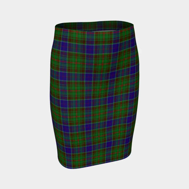 Scottish Adam Clan Tartan Fitted Skirt Tartan Plaid 1