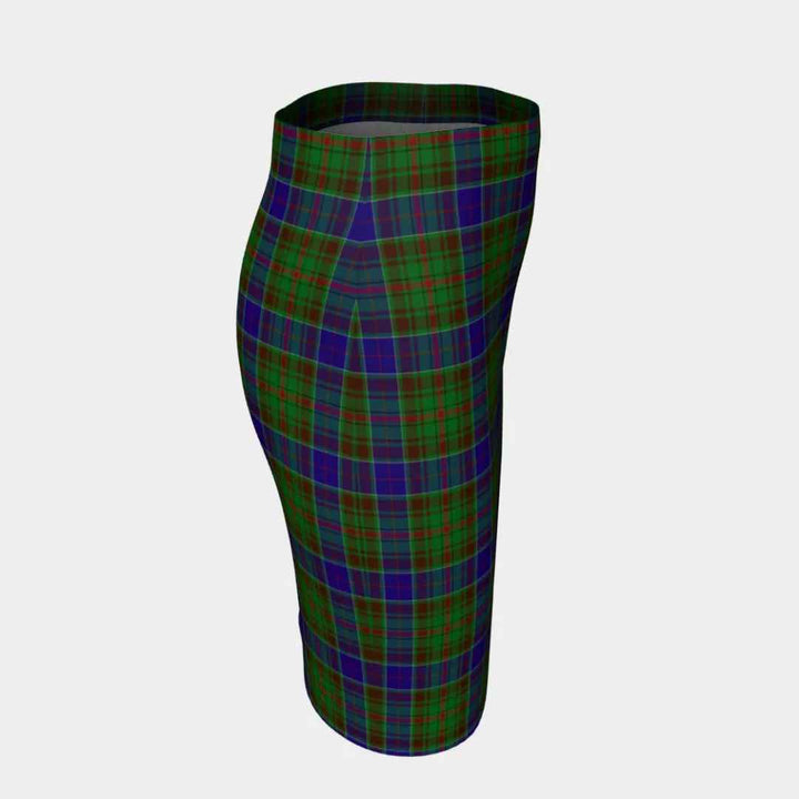 Scottish Adam Clan Tartan Fitted Skirt Tartan Plaid 3