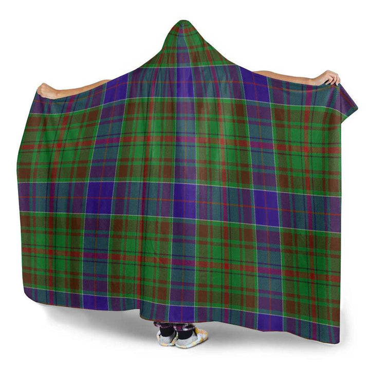Scottish Adam Clan Tartan Hooded Blanket Tartan Plaid 3