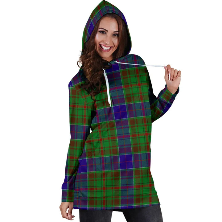 Scottish Adam Clan Tartan Hoodie Dress