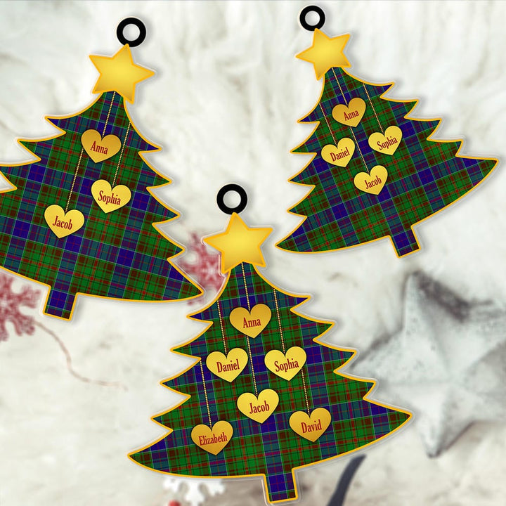 Scottish Adam Clan Tartan Ornament Custom Family Christmas Tree Tartan Plaid 2