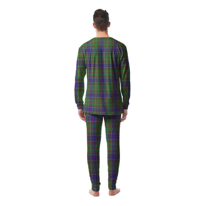 Scottish Adam Clan Tartan Pajama Set Men Back Side Tartan Plaid