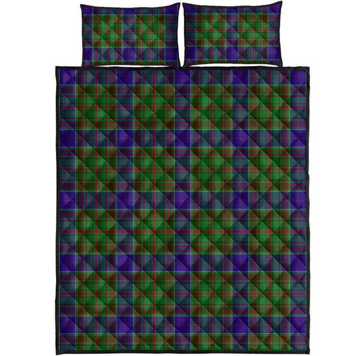 Scottish Adam Clan Tartan Quilt Bed Set Tartan Plaid 1