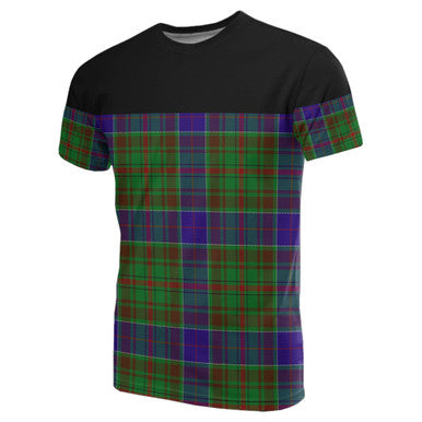 Scottish Adam Clan Tartan T-Shirt Horizontal Style Front Side Tartan Plaid