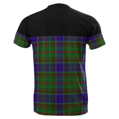 Scottish Adam Clan Tartan T-Shirt Horizontal Style Back Side Tartan Plaid