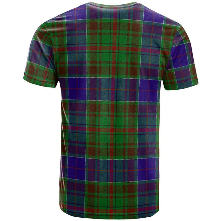 Scottish Adam Clan Tartan T-Shirt Back Side Tartan Plaid