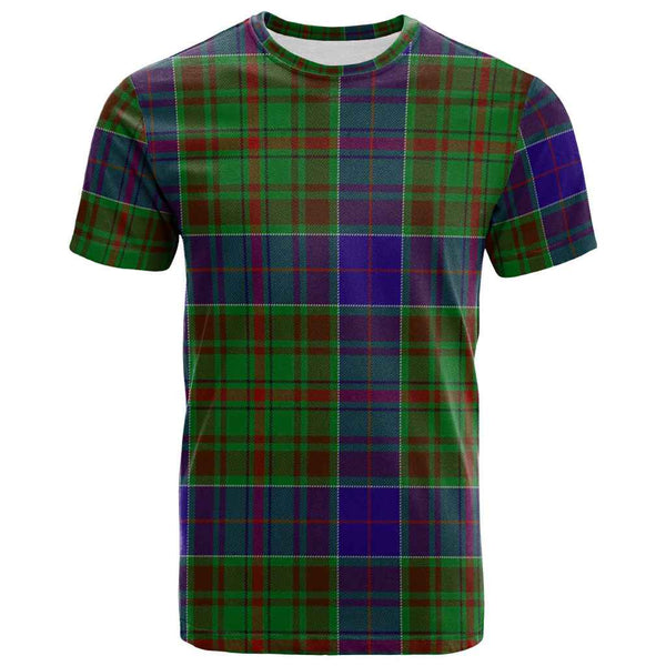 Scottish Adam Clan Tartan T-Shirt Front Side Tartan Plaid