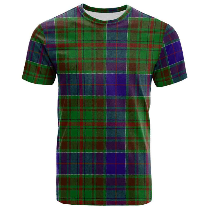 Scottish Adam Clan Tartan T-Shirt Front Side Tartan Plaid