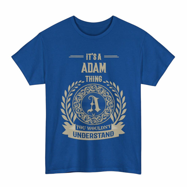 Scottish Adam Clan Tartan T-Shirt - Vintage Family Name Tartan Plaid Royal Color