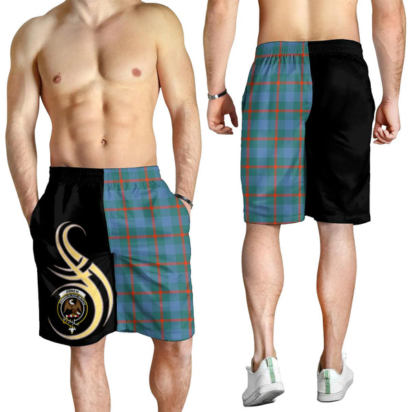 Scottish Agnew Ancient Clan Crest Tartan Believe in Me Men's Shorts