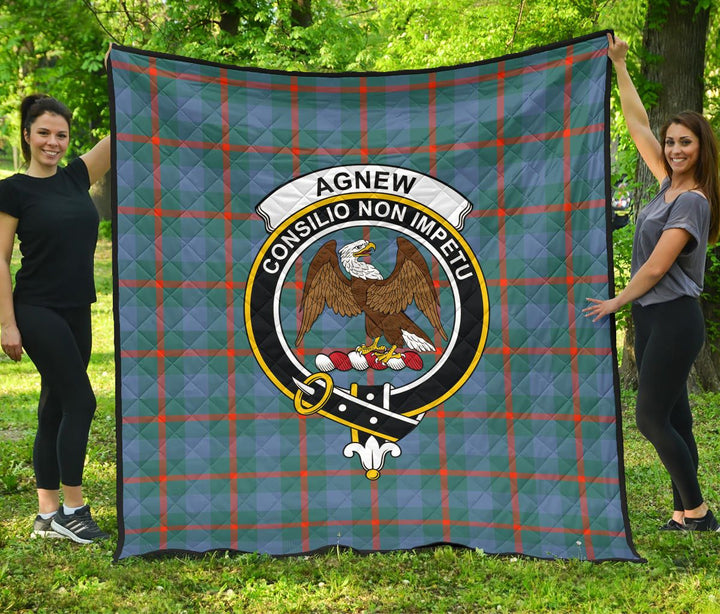 Scottish Agnew Ancient Clan Crest Tartan Quilt Tartan Plaid 1