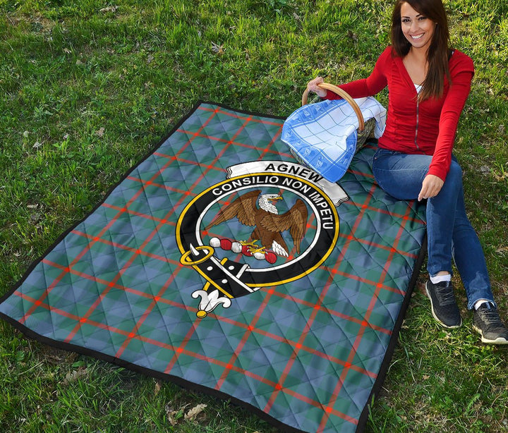 Scottish Agnew Ancient Clan Crest Tartan Quilt Tartan Plaid 4