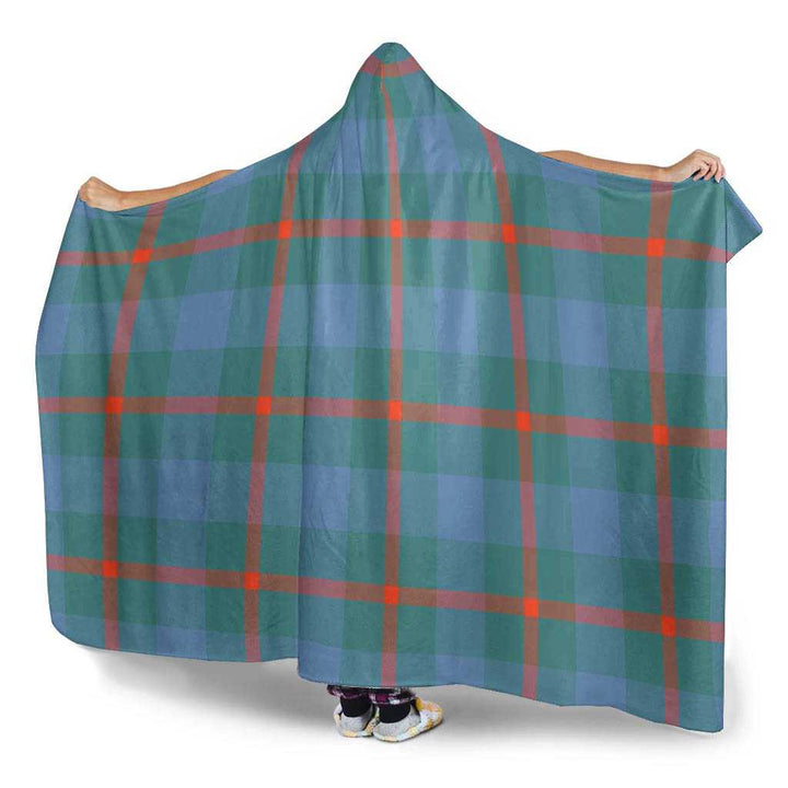 Scottish Agnew Ancient Clan Tartan Hooded Blanket Tartan Plaid 3