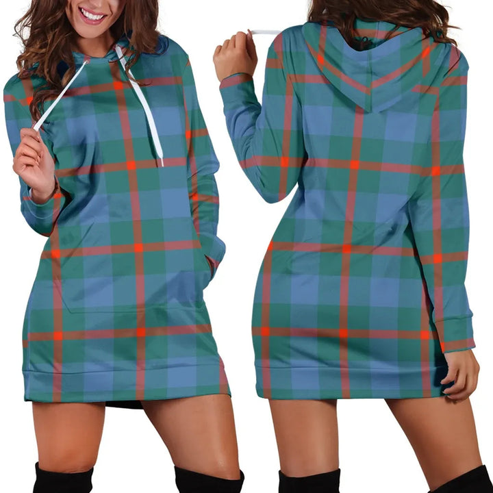 Scottish Agnew Ancient Clan Tartan Hoodie Dress