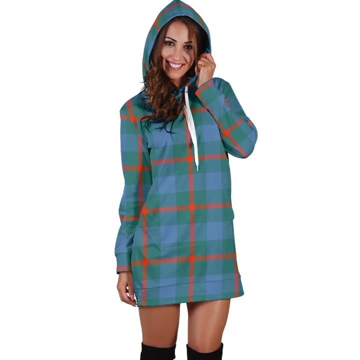 Scottish Agnew Ancient Clan Tartan Hoodie Dress