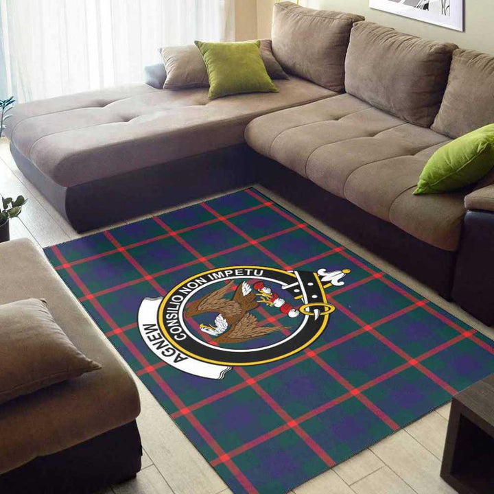 Scottish Agnew Clan Crest Tartan Area Rug Tartan Plaid 2