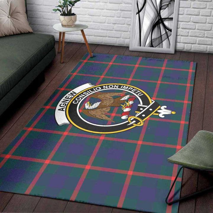 Scottish Agnew Clan Crest Tartan Area Rug Tartan Plaid 3