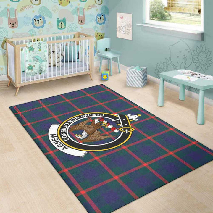 Scottish Agnew Clan Crest Tartan Area Rug Tartan Plaid 5