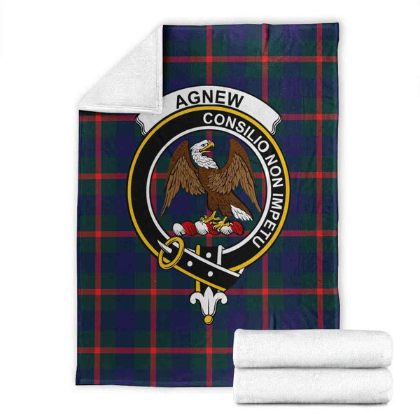 Scottish Agnew Clan Crest Tartan Blanket Tartan Plaid 1