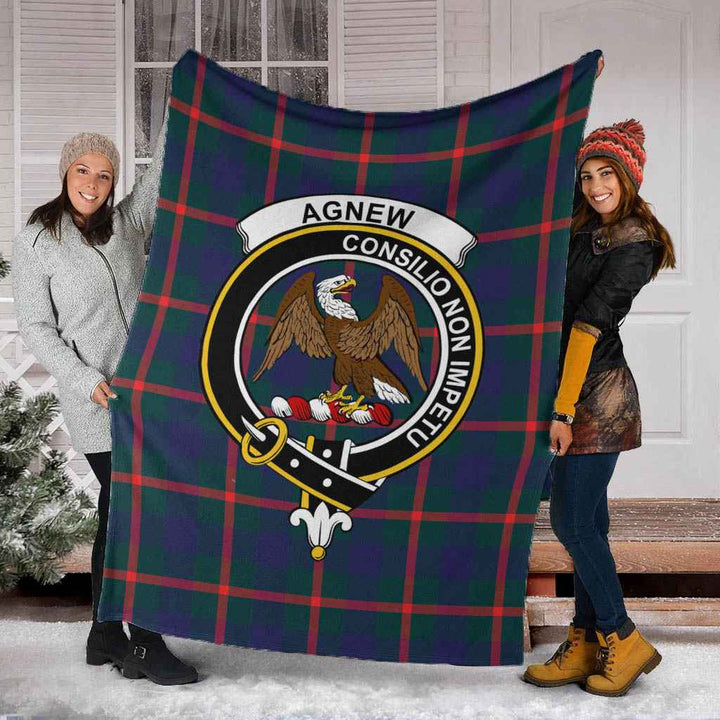 Scottish Agnew Clan Crest Tartan Blanket Tartan Plaid 5