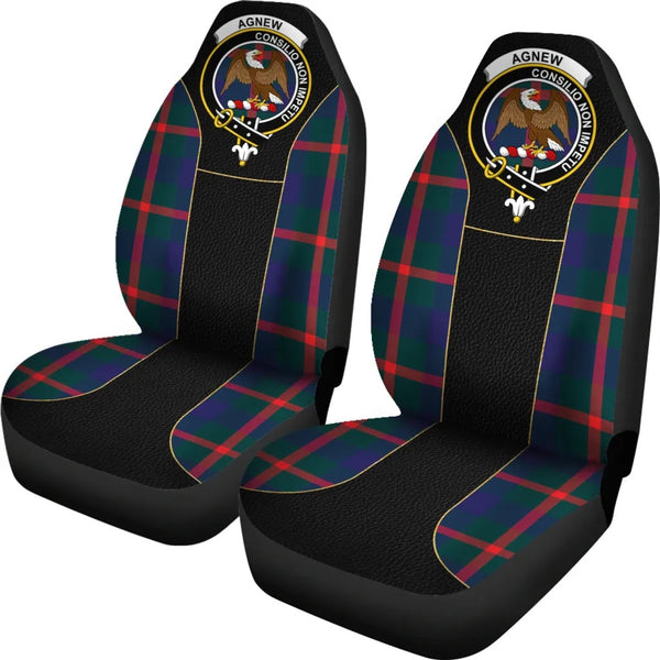Scottish Agnew Clan Crest Tartan Car Seat Covers - Special Style 2