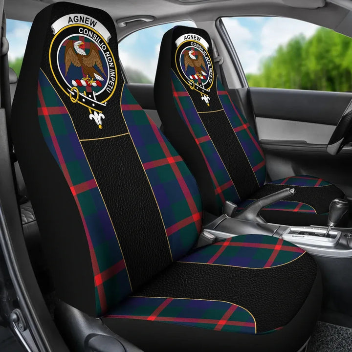 Scottish Agnew Clan Crest Tartan Car Seat Covers - Special Style 3