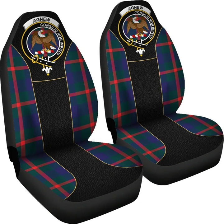 Scottish Agnew Clan Crest Tartan Car Seat Covers - Special Style 4