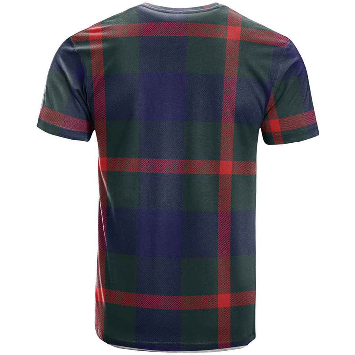Scottish Agnew Clan Crest Tartan T-Shirt Back Side Tartan Plaid